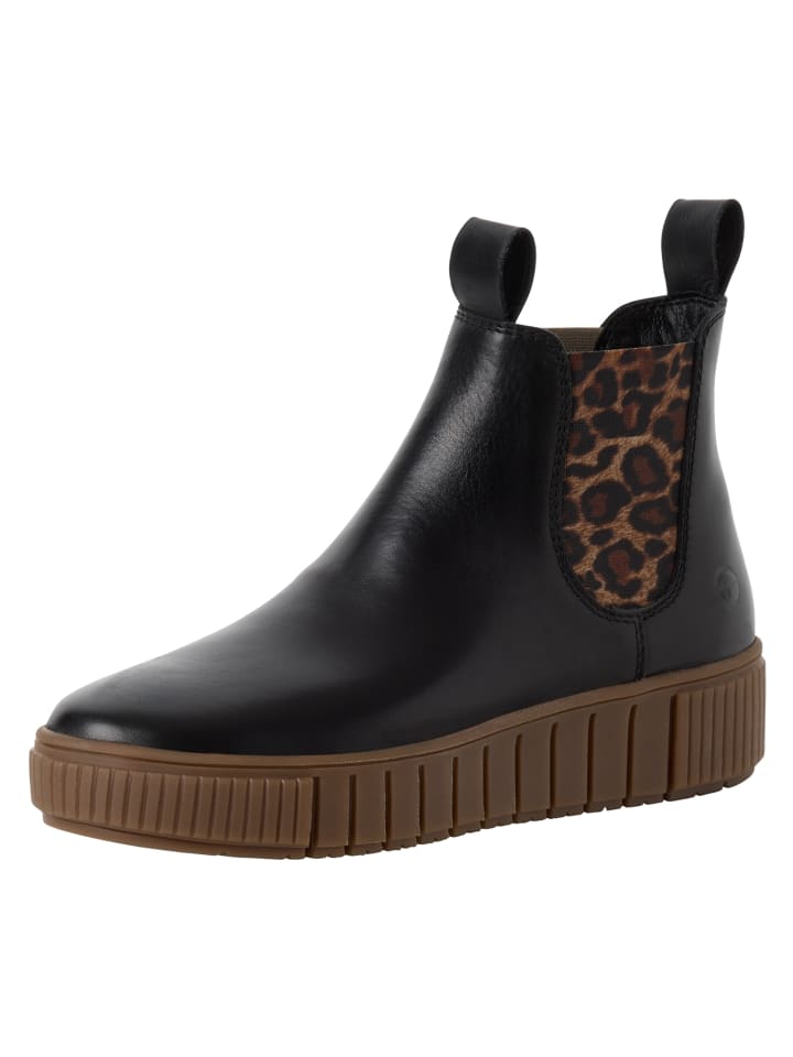 Chelsea Boot in BLACK/LEOPARD
