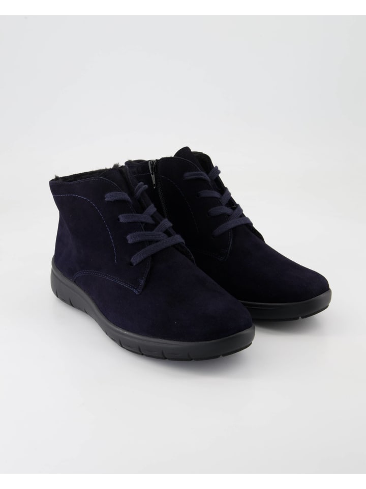 Schnürstiefeletten in Blau