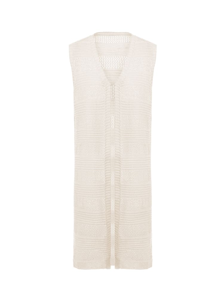 Damen Vest in Wollweiss