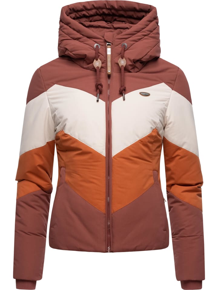 ragwear Winterjacke Novva Block in Terracotta günstig kaufen | limango