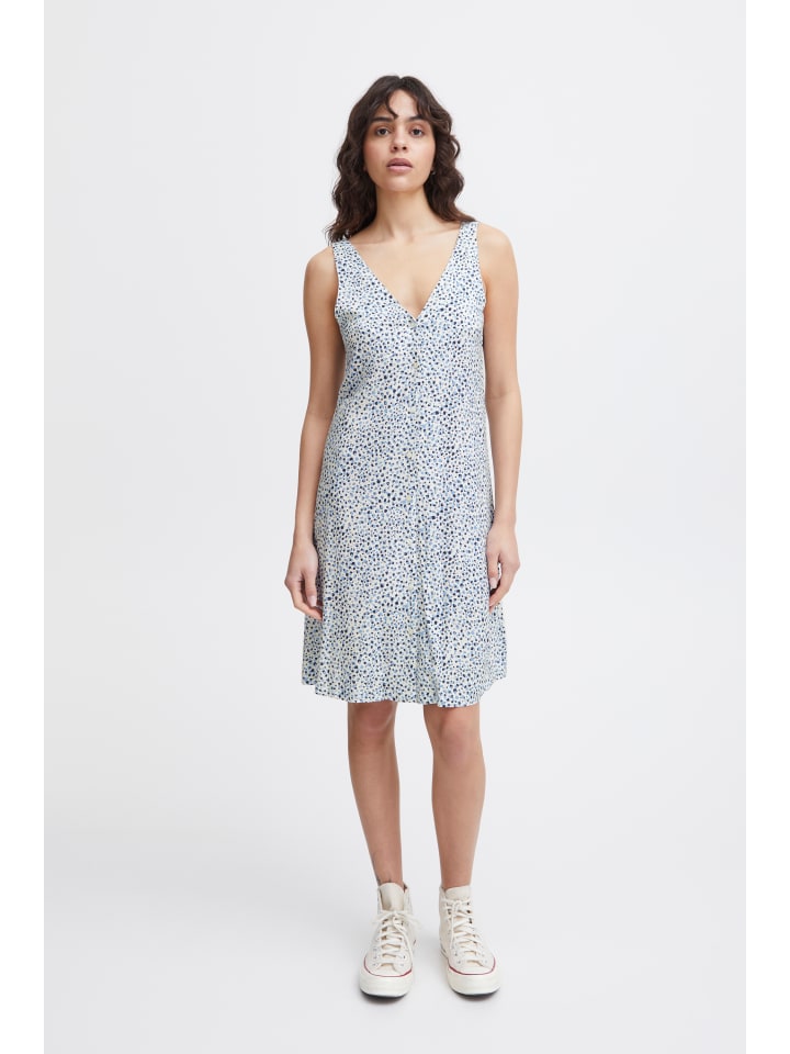 Kleid IHAYA Regular fit in Della Robbia Blue Dot Aop