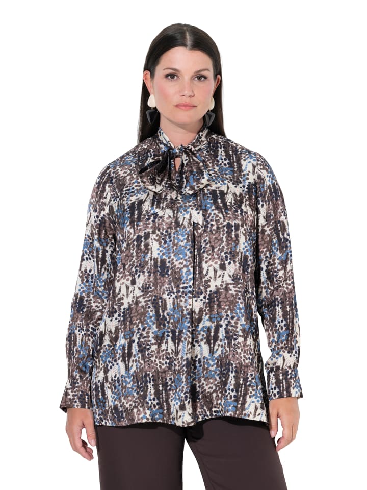 Bluse in mahagoni