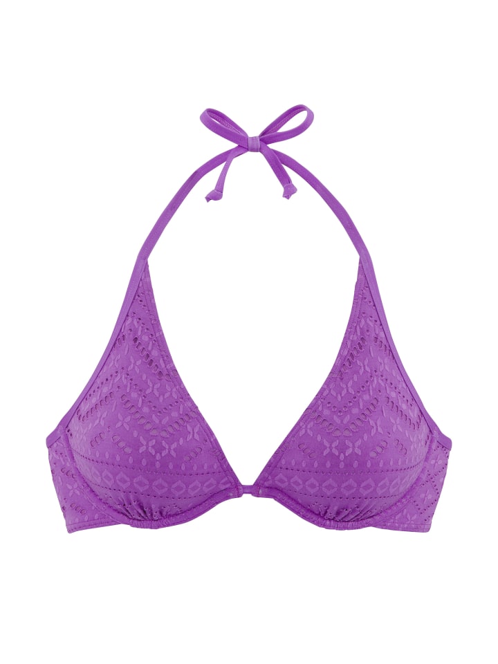 Bügel-Bikini-Top in lila