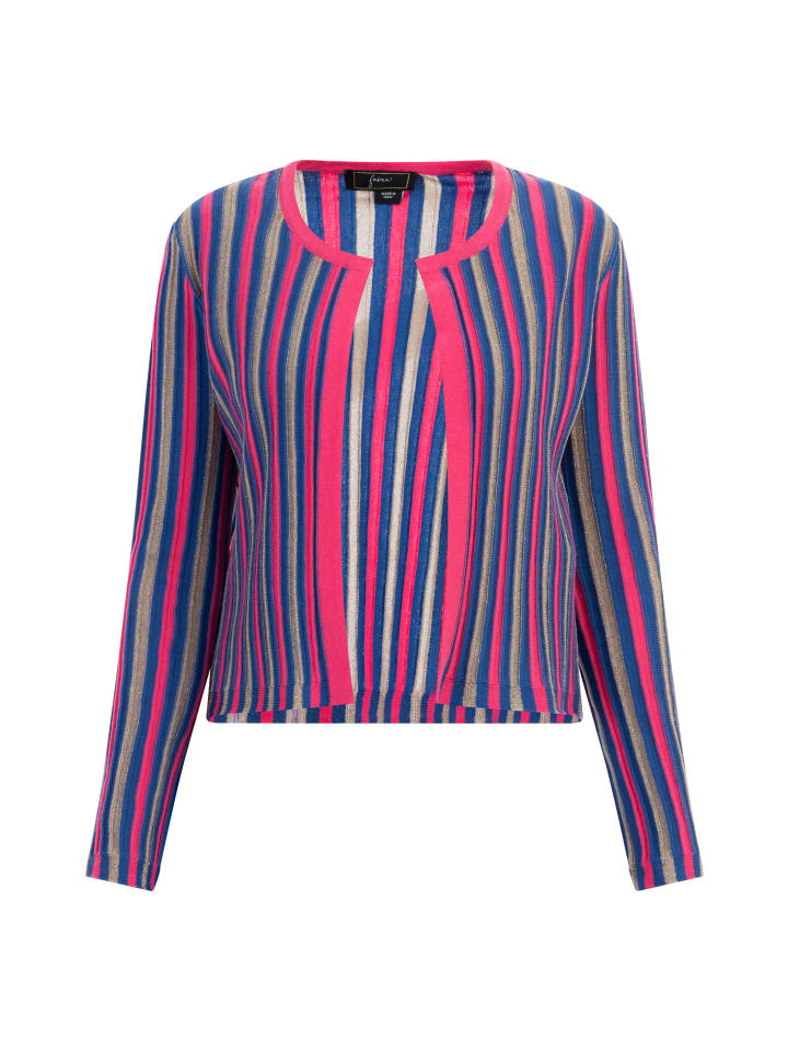 Damen Cardigan in Pink Mehrfarbig