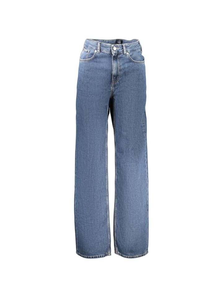 Blau Baumwolle Damen Jeans