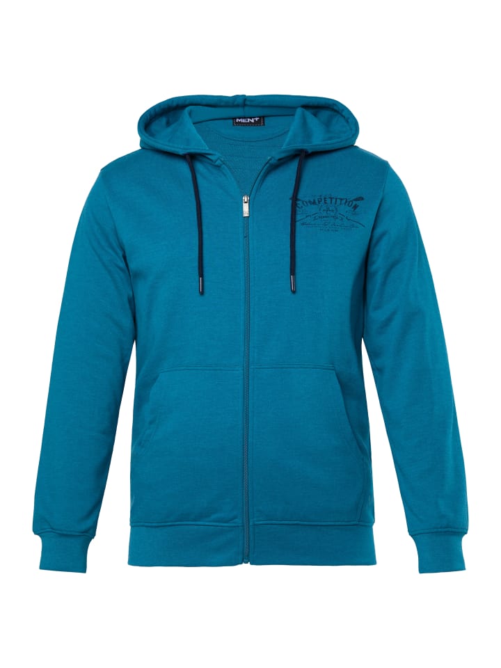 Sweatjacke in rauchblau