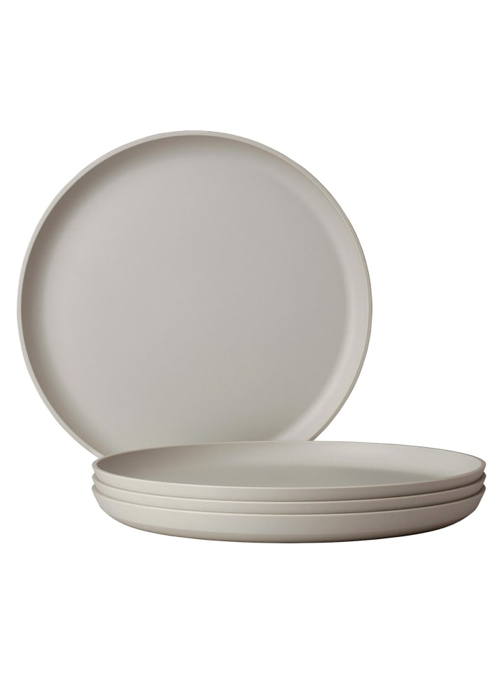 4er Set Essteller Silueta in ø 26 cm in Nordic White