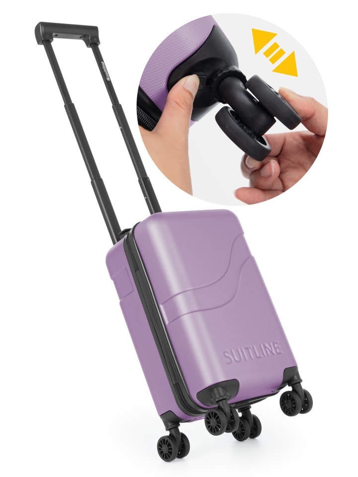 Clix-Lite Underseat, Handgepäck, Kabinengepäck, TSA, 4 Rollen, 20L in Flieder