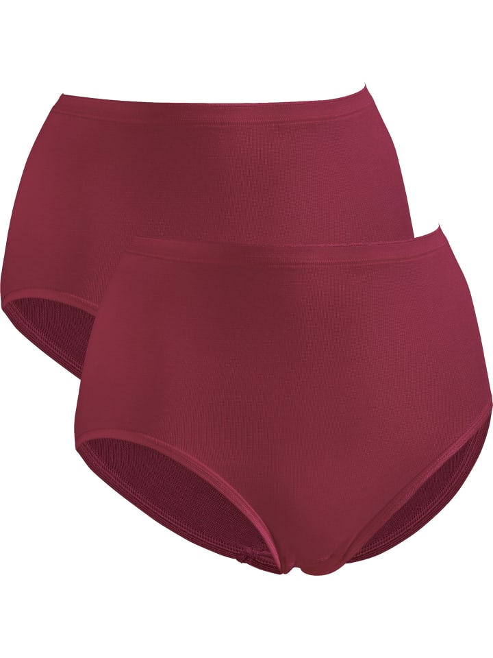 Taillenslip 2er-Pack in bordeaux