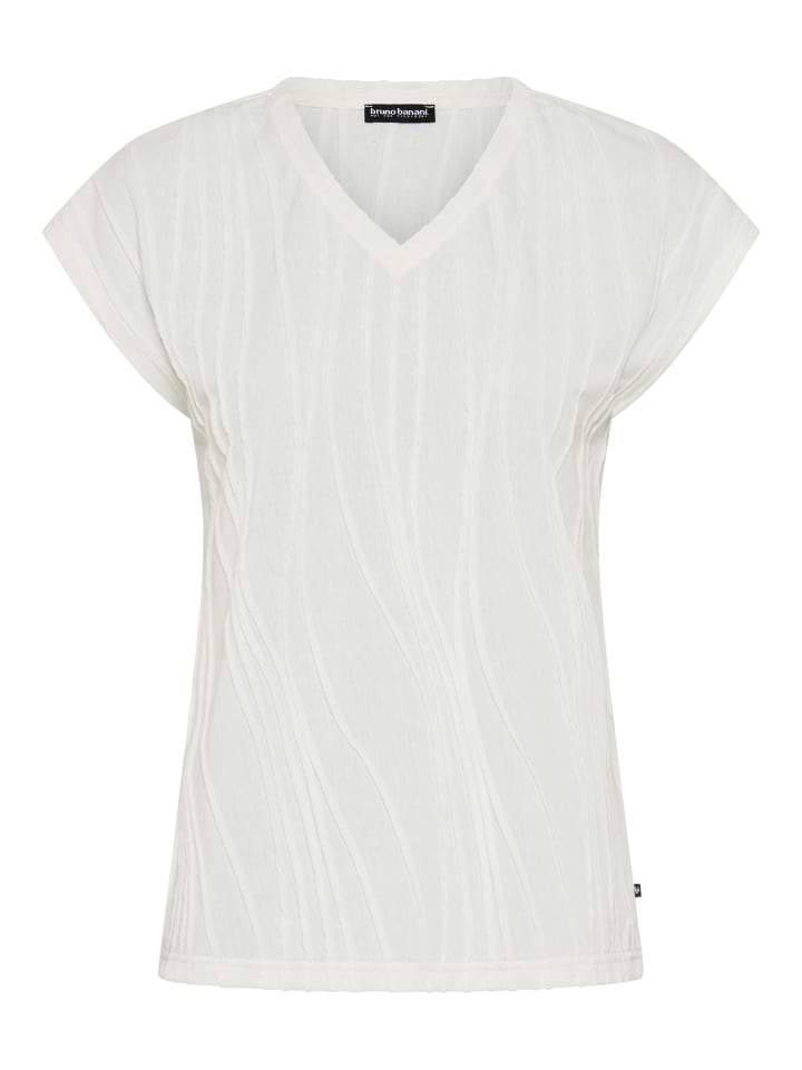 V-Shirt in weiß