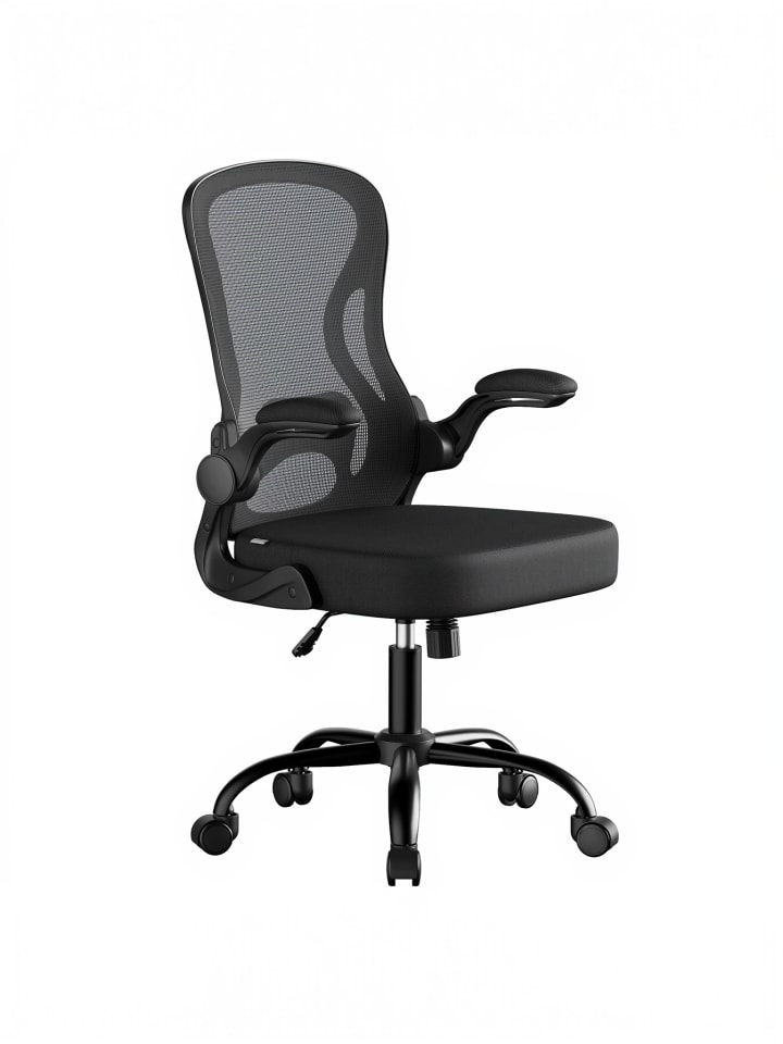 Bürostuhl Kime in Schwarz - (B)58.5 x (H)104.5 x (T)61.5 cm
