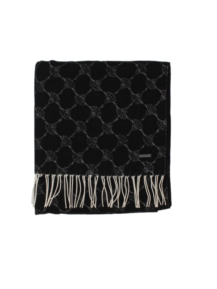 Schal mit Kornblumenmuster in Black