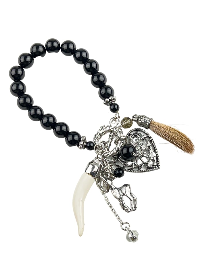 Trachtenarmband " Greta " in schwarz