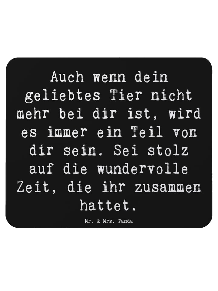 Mauspad Spruch Trauerbewältigung nach dem Verlu... in Schwarz