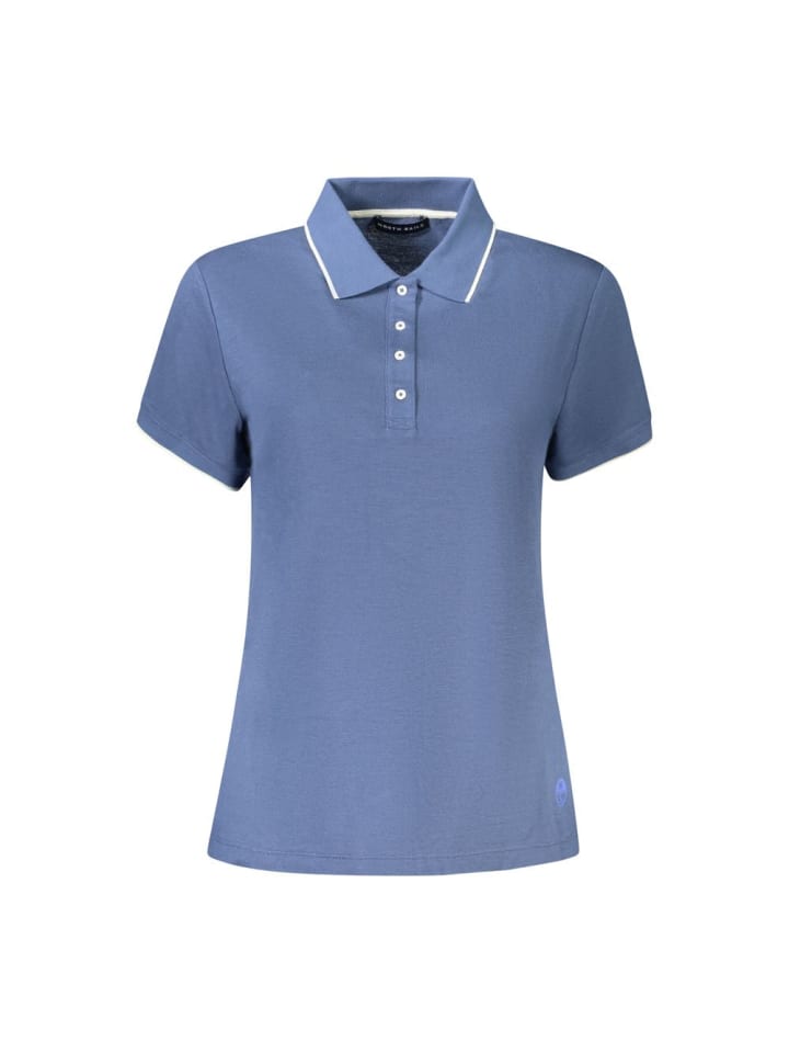 Blau Modal Damen Polo Hemd