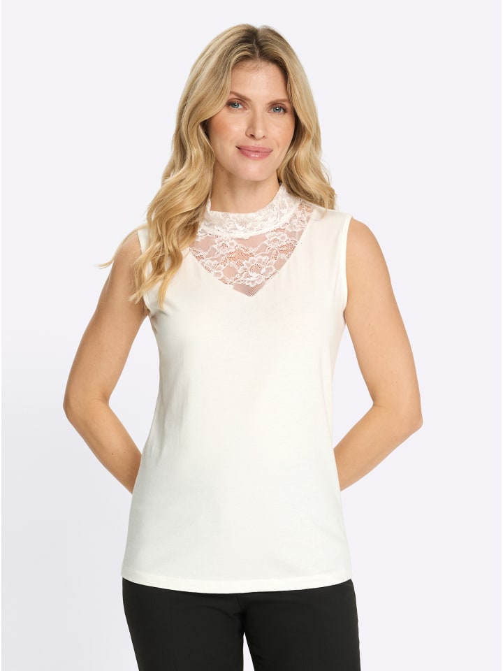 Shirttop in ecru