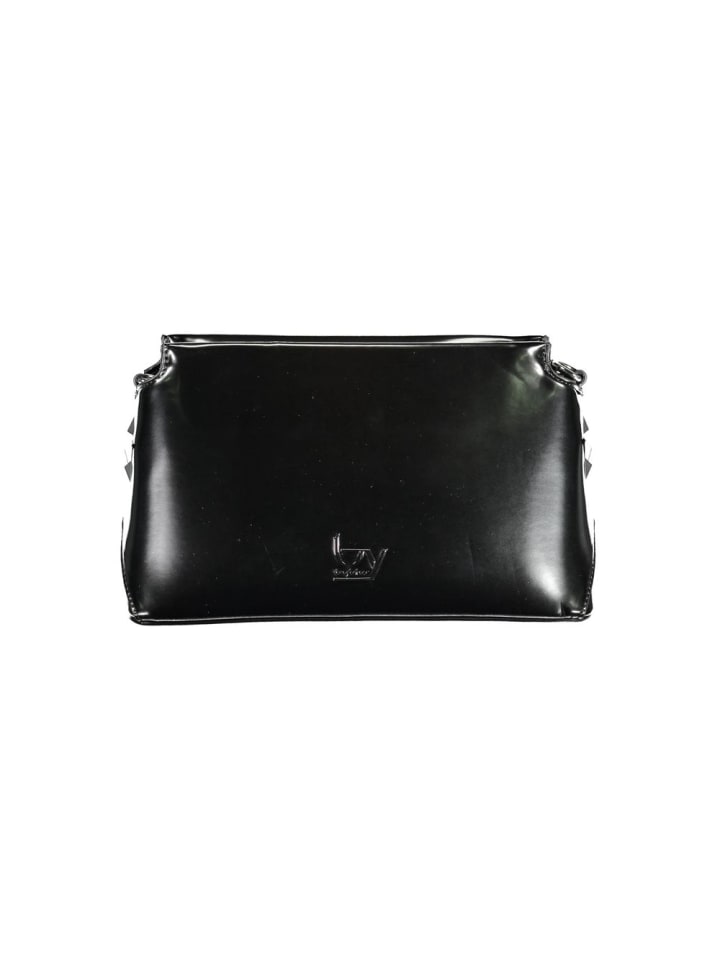 Schwarz Polyurethan Damen Handtasche