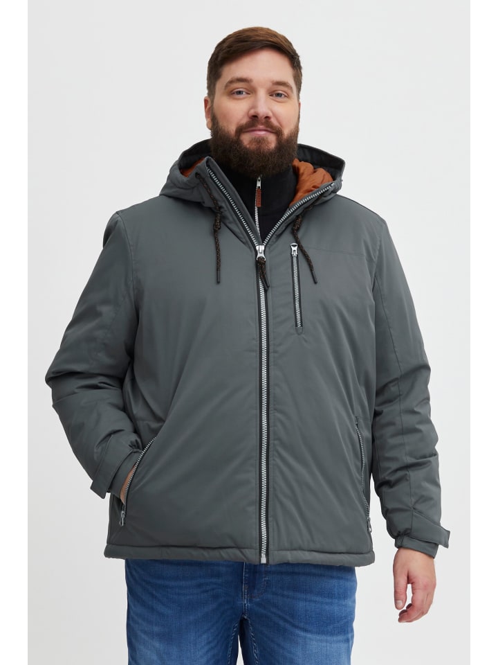 Steppjacke BHLeto Big & Tall in Dunkelgrau