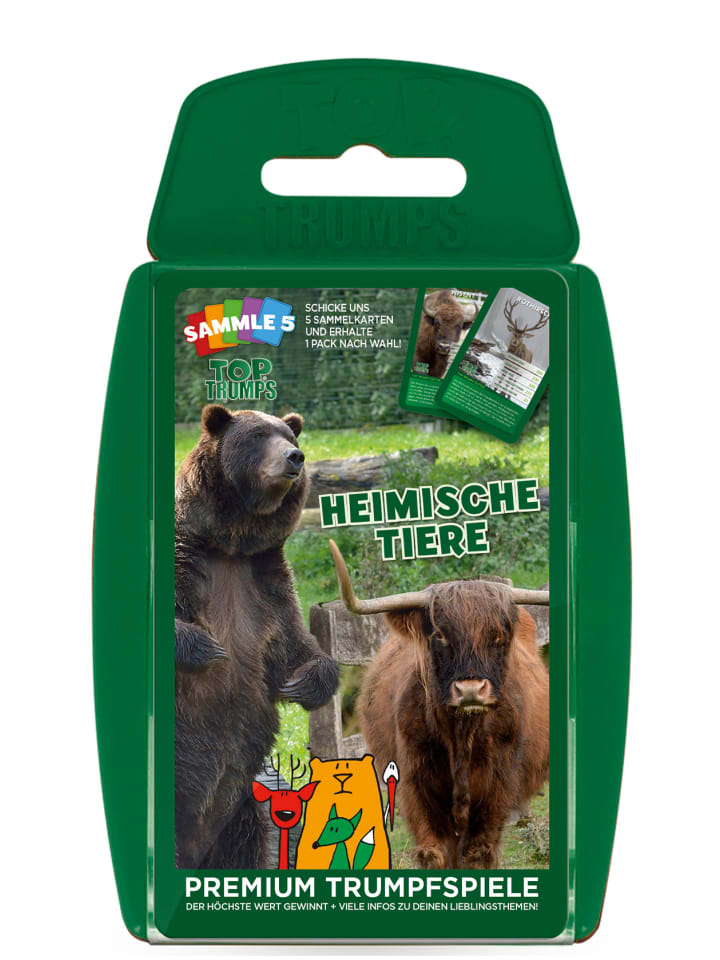 Top Trumps Heimische Tiere Quartettspiel in bunt