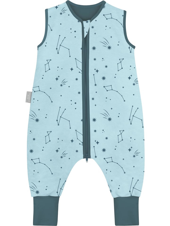 Baby Schlafsack 1.0 TOG aus Bio-Baumwolle Unao in Blau