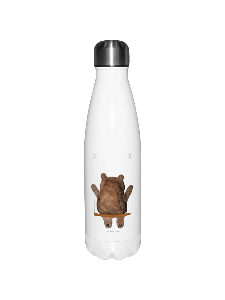Thermos Bär Schaukel ohne Spruch in Weiß