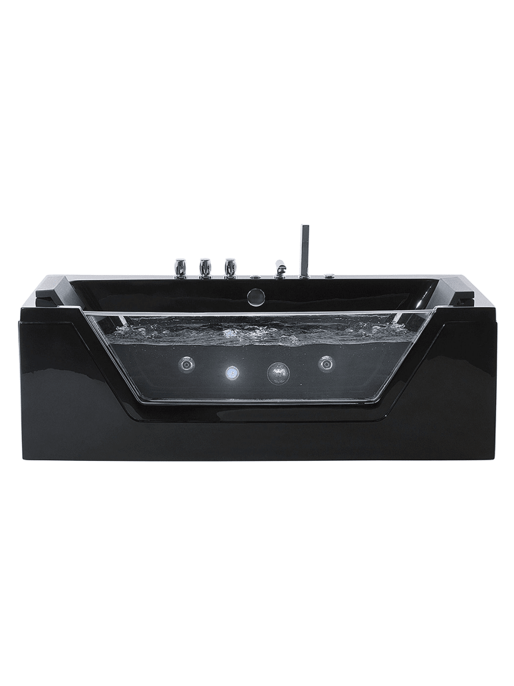 5-tlg Whirlpool Badewannen SAMANA in Schwarz