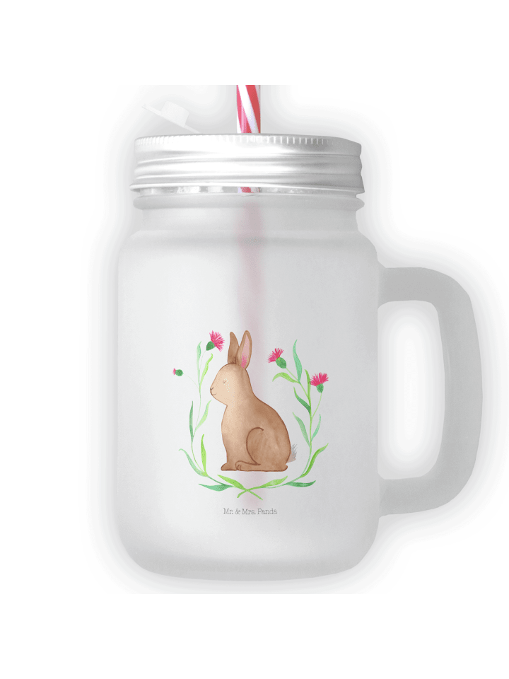 Trinkbecher Hase Sitzen ohne Spruch in Transparent