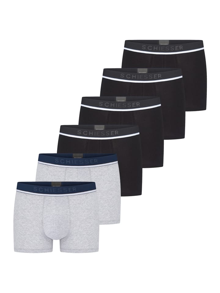 Retro Short / Pant 95/5 Cotton in Schwarz / Grau