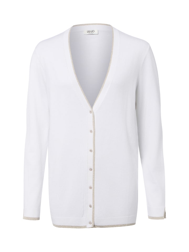 Strickjacke in ecru - 0001
