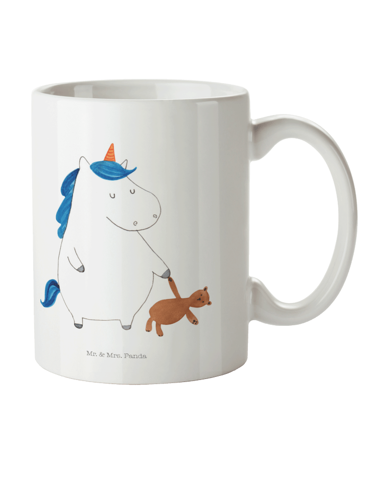 Tasse Einhorn Teddy ohne Spruch in Weiß
