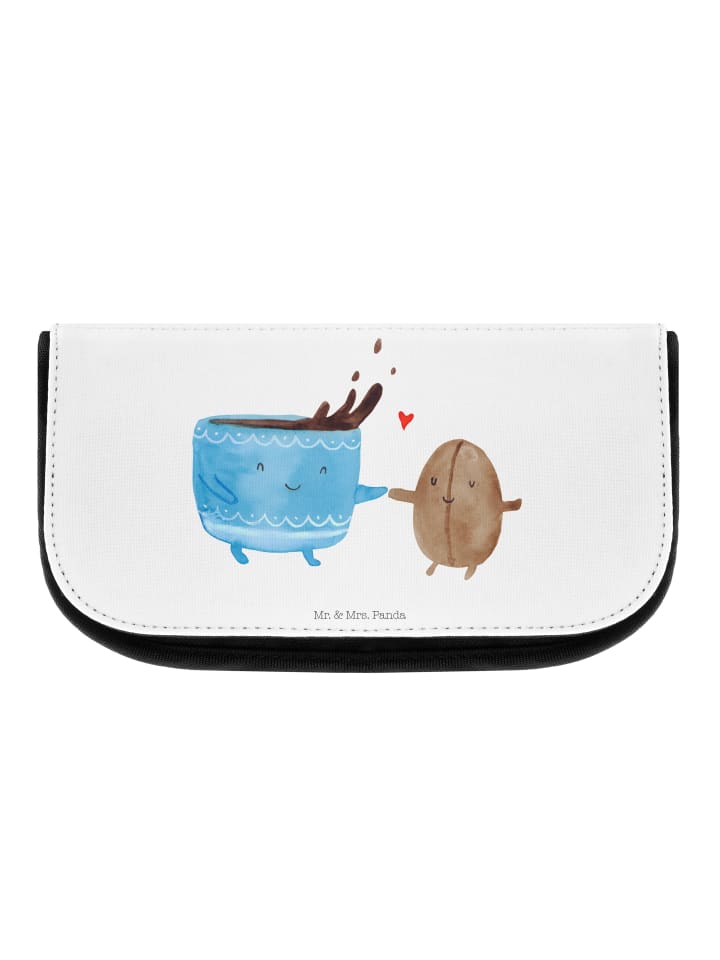 Kulturtäschchen Kaffee Bohne ohne Spruch in Weiß