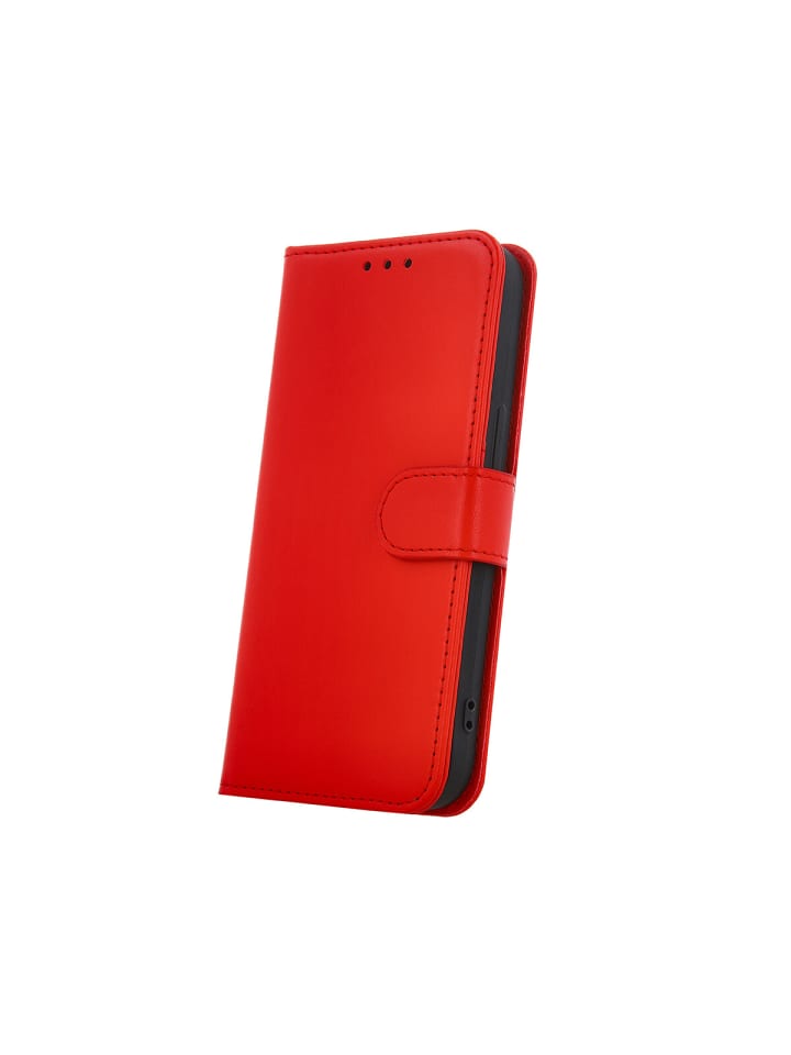 Smart Classic Magnet Hülle Standfunktion kompatibel mit iPhone 16 Pro Max Rot in Rot