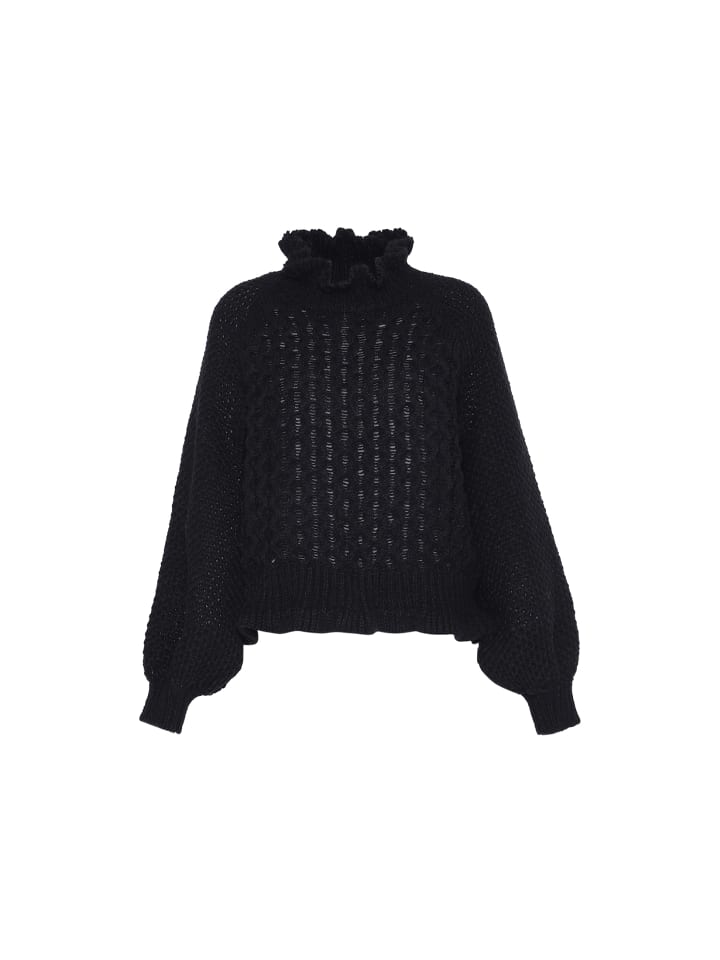 Damen Strickpullover in SCHWARZ