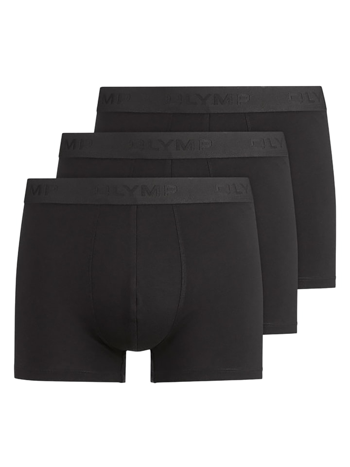 Boxershort 3er Pack in Schwarz
