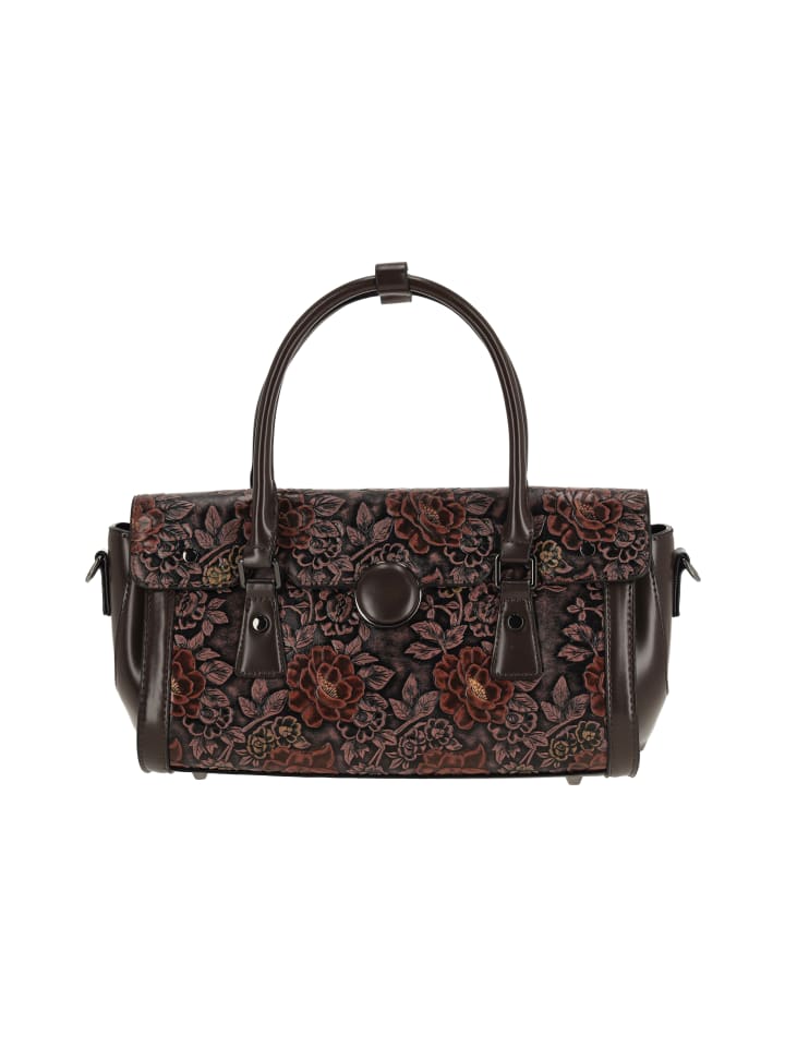 Women Tote Bag in Brown Multicolor