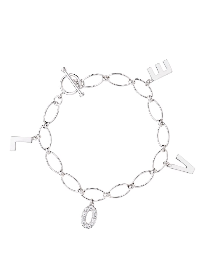 Armband "BETTEL LOVE" in Silber aus Sterling-Silber - (L) 18,5 cm
