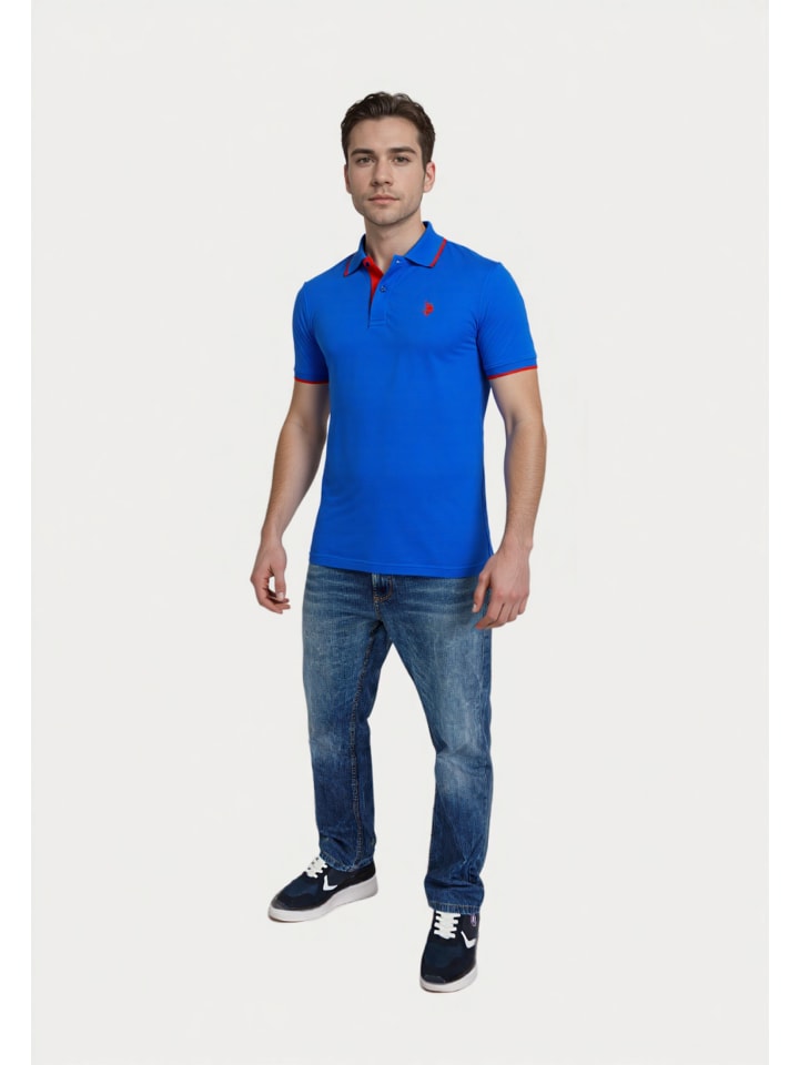 Poloshirt in blau