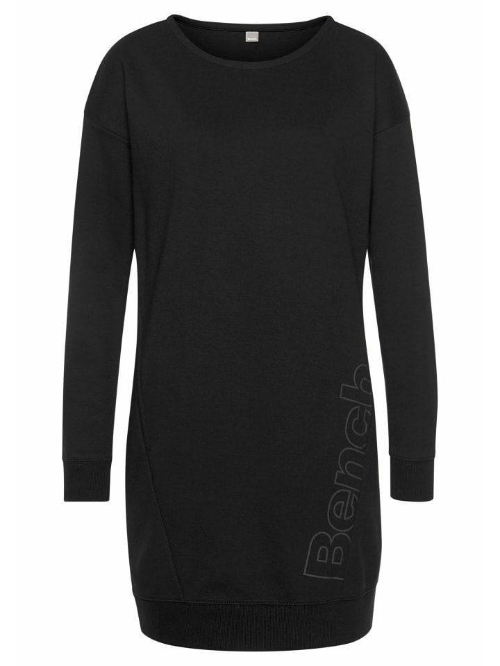 Sweatkleid in schwarz-weiß