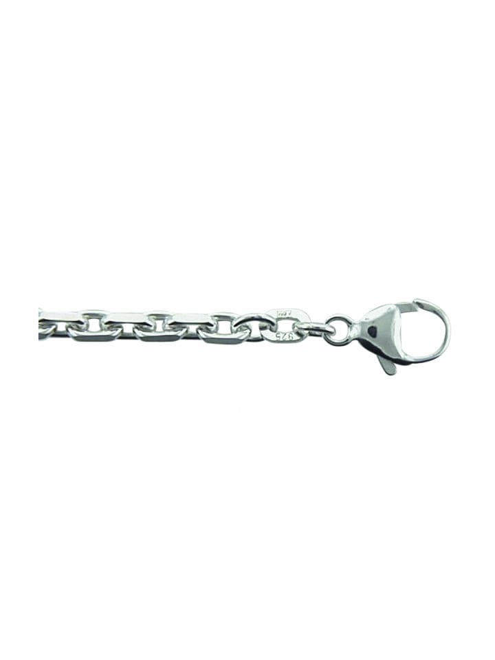 Damen 925 Silber Anker Halskette 50 cm Ø 3,1 mm in silber