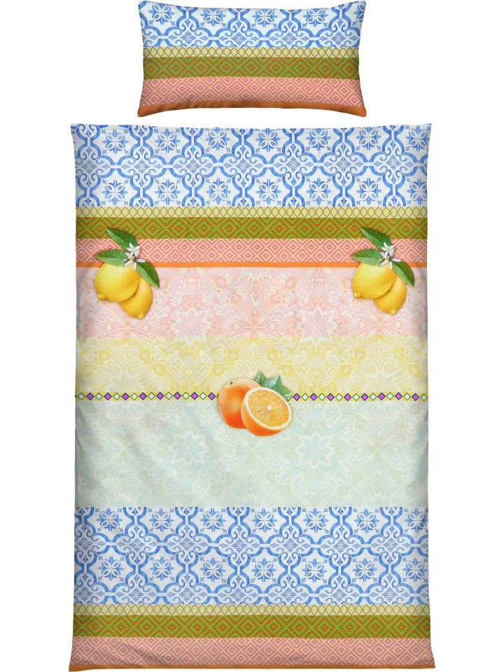 Mako-Satin Bettwäsche in bunt