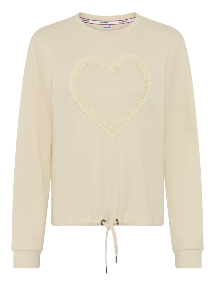 Sweatshirt in Offwhite