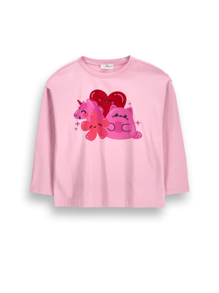 Langarmshirt in rosa