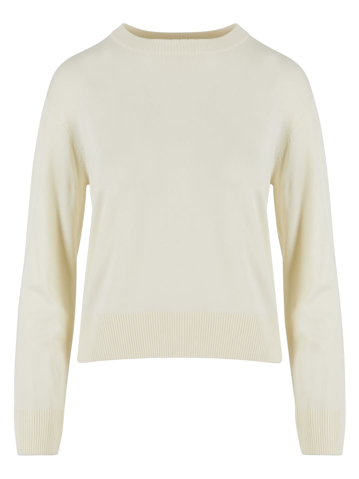 Crew Neck Jumper in whitesand
