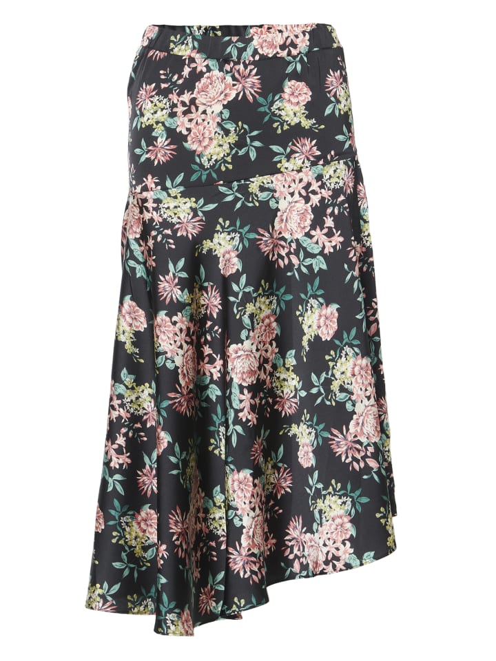 LANGES SKIRT in schwarz