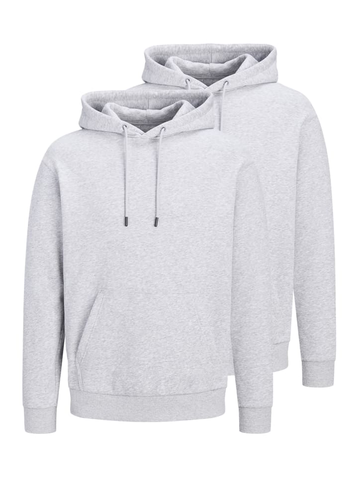 Sweatshirt / Hoodie Bradley in Light grey melange