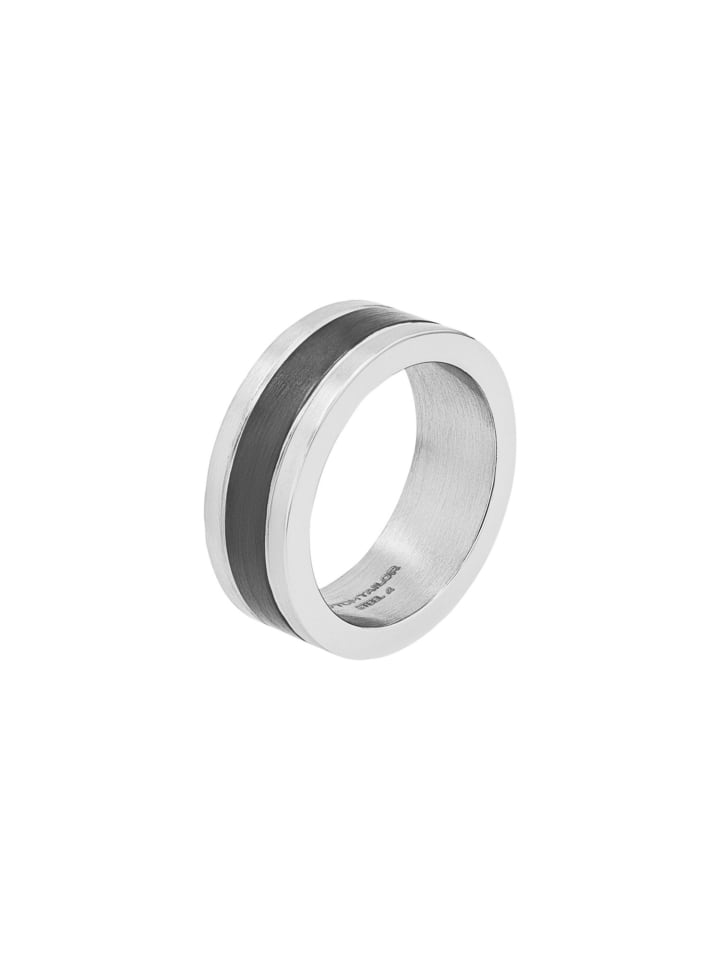 Ring Edelstahl, IP schwarz in bicolor