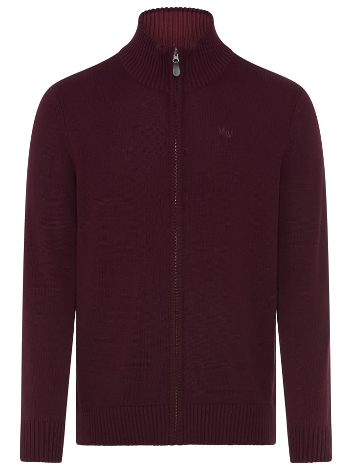 Strickjacke in pflaume
