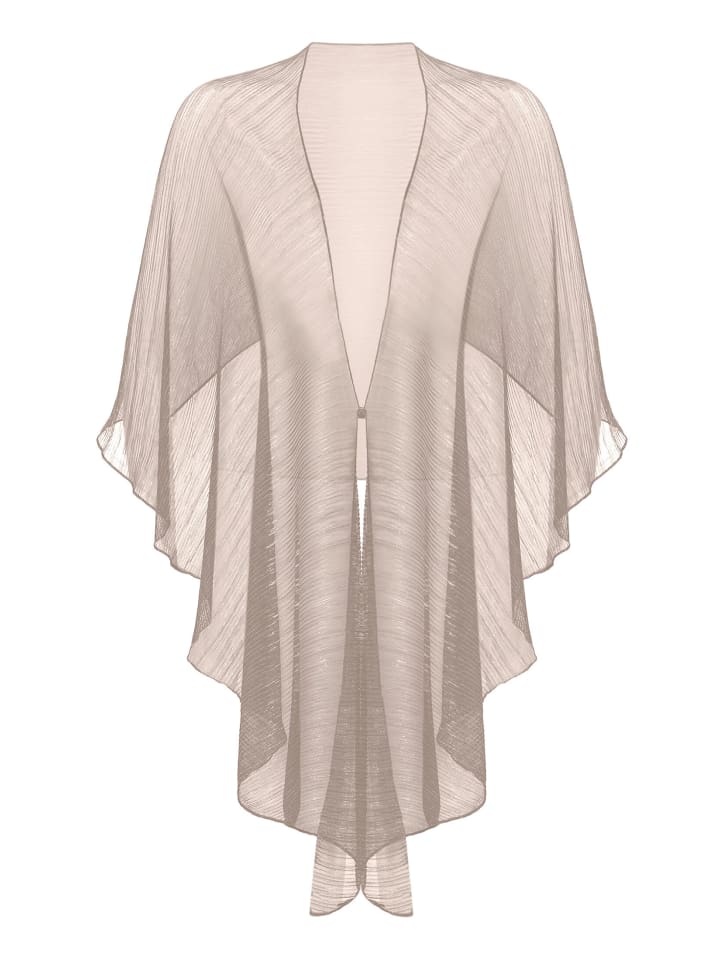 Cape im Glitzer-Look in Rosé/Silver