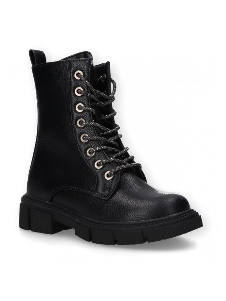 Schnürstiefel in Schwarz