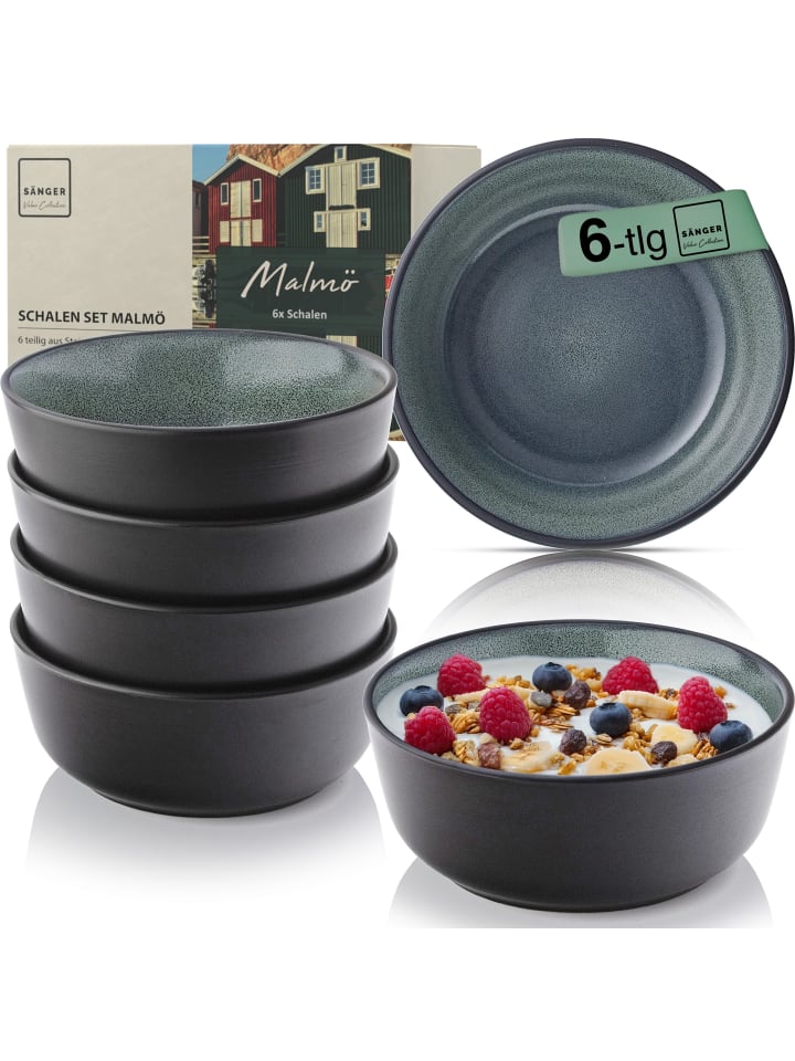 Schalen Set Malmö - 6 teilig aus Steingut